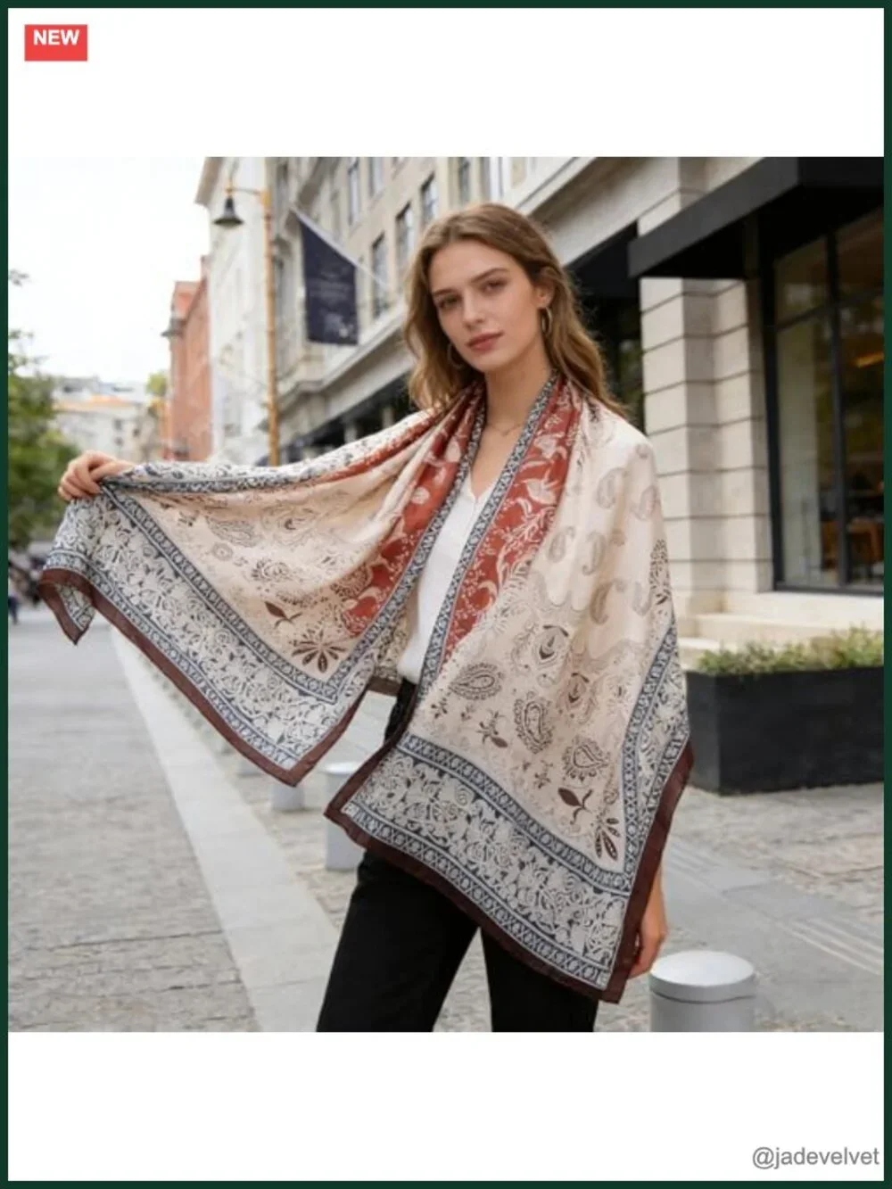 100% Mulberry Silk Scarf Lightweight Shawl Wrap Long Fashion Scarf